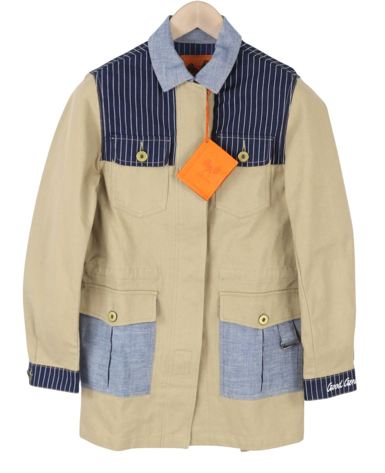 GOOD GENES Her Parka Helen Women's Jacket S Beige Lightweight Patch Pockets