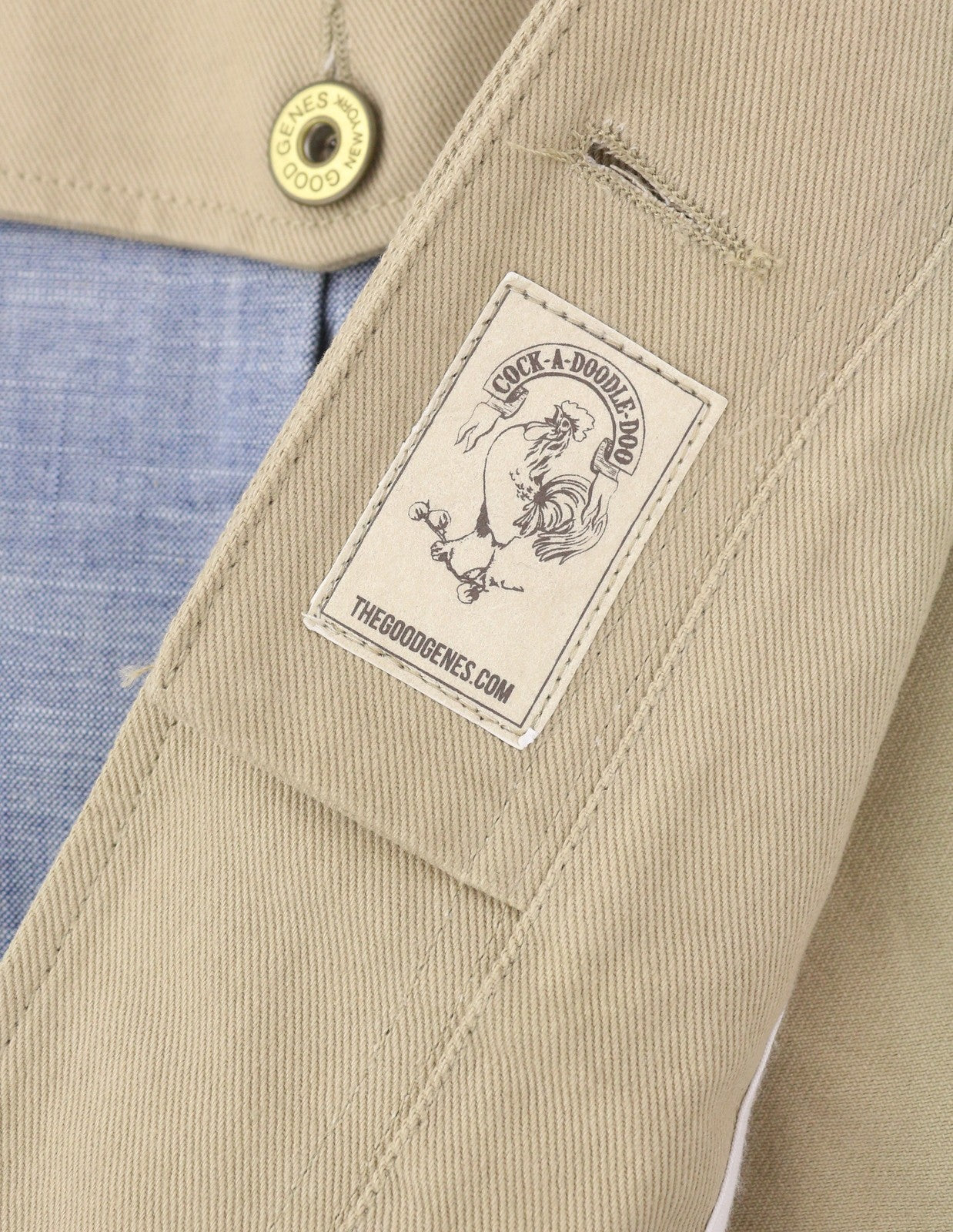 GOOD GENES Her Parka Helen Women's Jacket S Beige Lightweight Patch Pockets