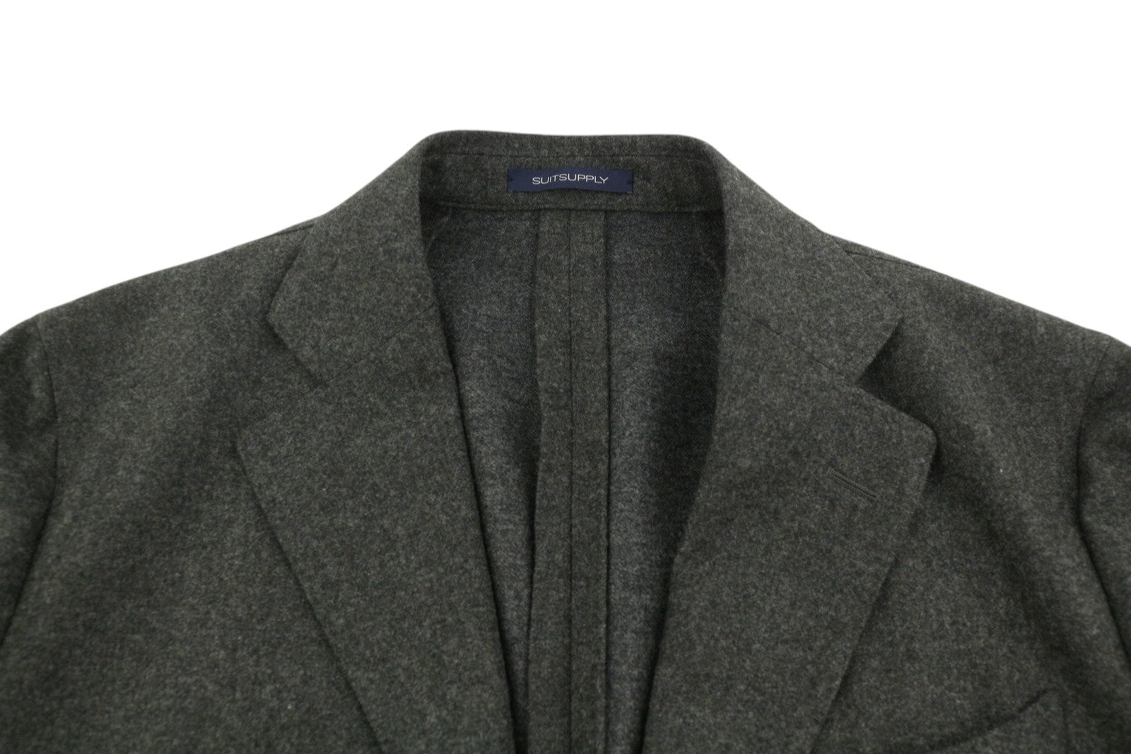 SUITSUPPLY La Spalla Men's Blazer UK40S Dark Grey Melange Flannel 2 Roll 3