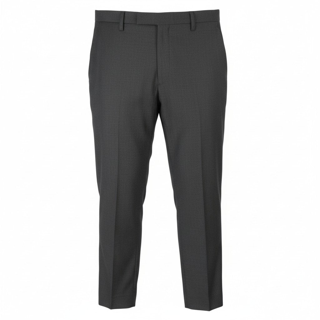 SUITSUPPLY Brescia Men's Trousers UK36R Grey Wool Tapered Formal Melange