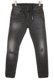 DIESEL Thommer 069BH Men's Jeans W28/L32 Black Distress Faded Slim Skinny