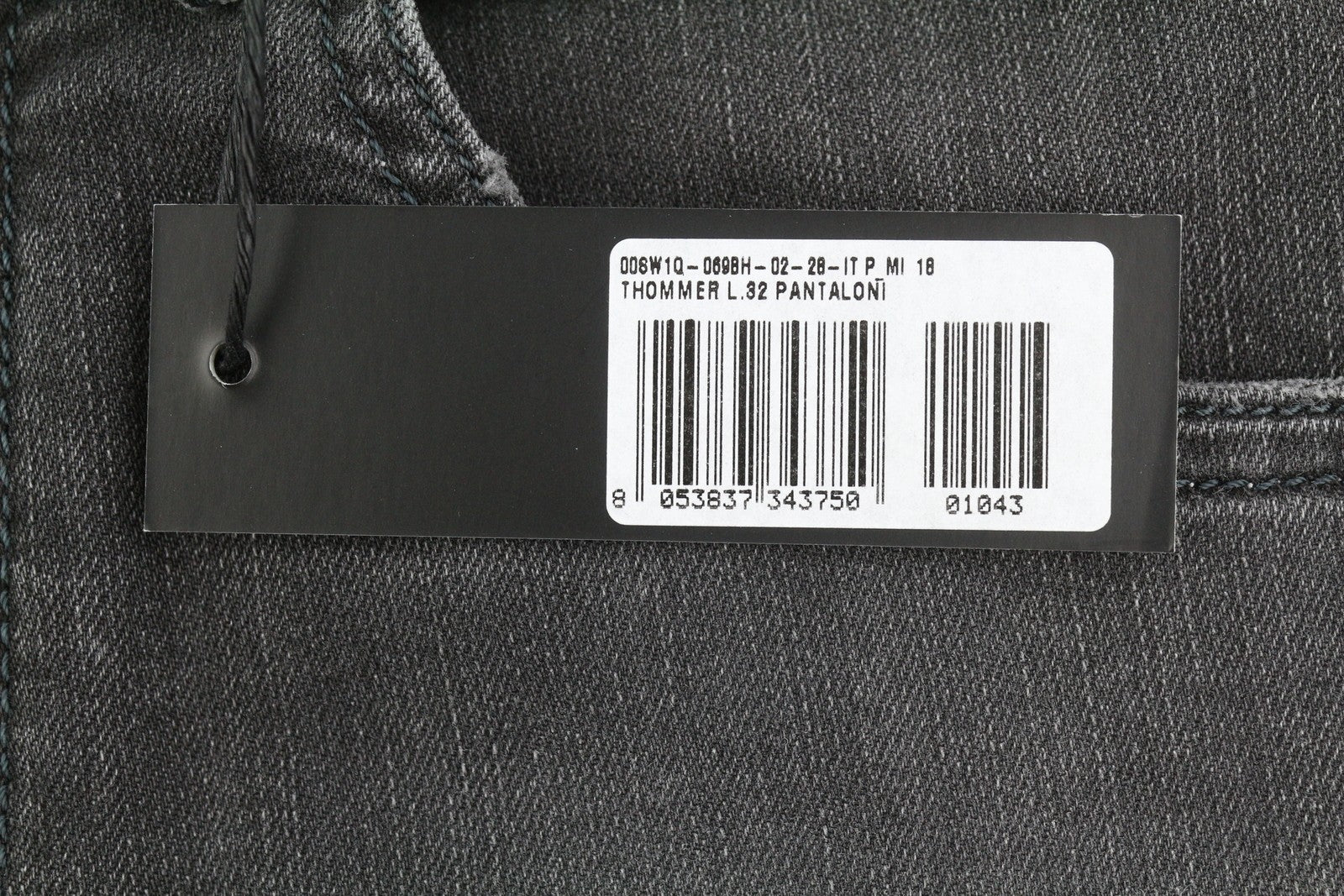 DIESEL Thommer 069BH Men's Jeans W28/L32 Black Distress Faded Slim Skinny