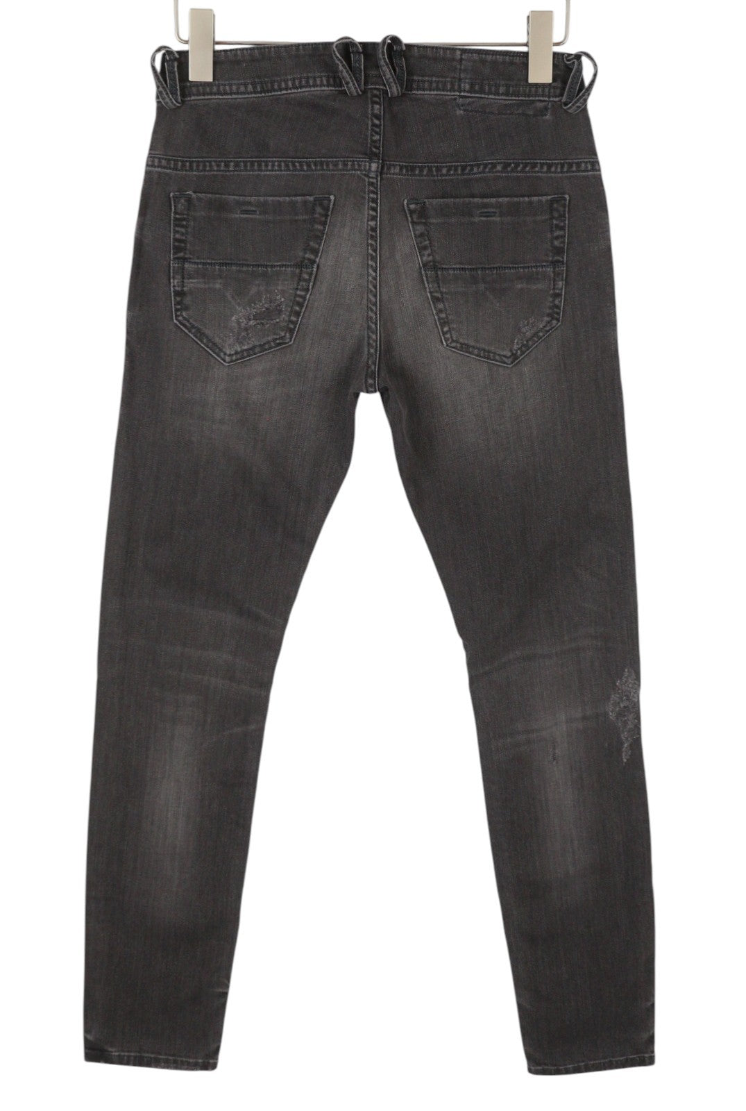 DIESEL Thommer 069BH Men's Jeans W28/L32 Black Distress Faded Slim Skinny