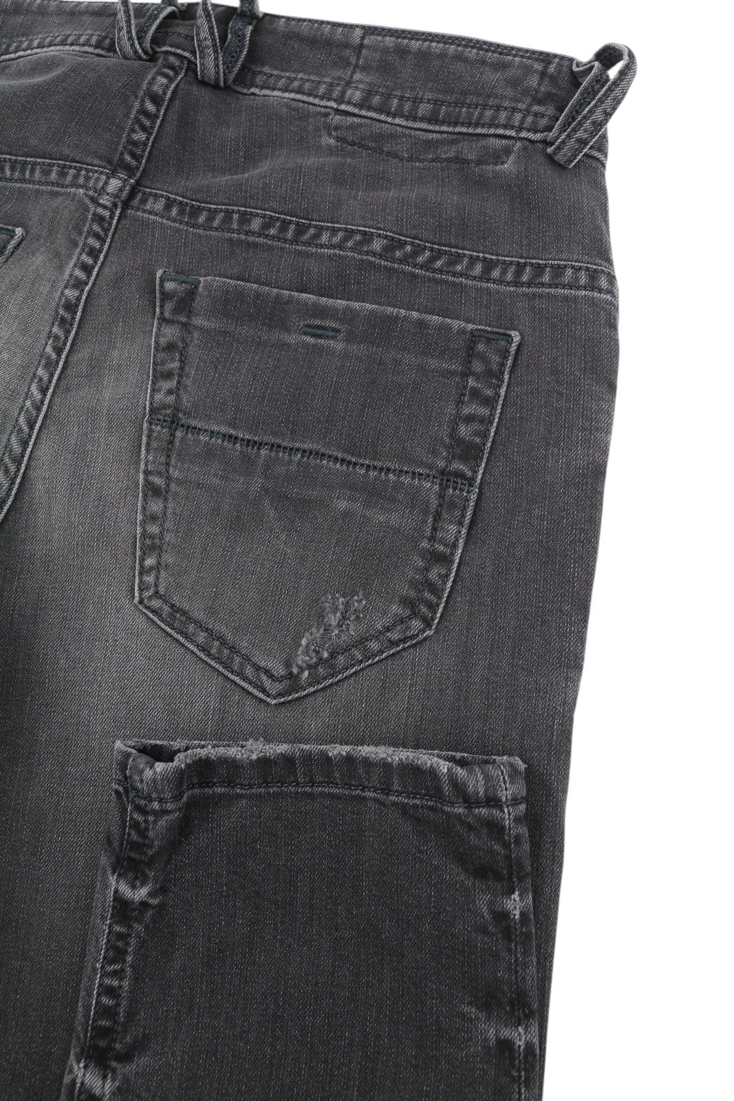 DIESEL Thommer 069BH Men's Jeans W28/L32 Black Distress Faded Slim Skinny