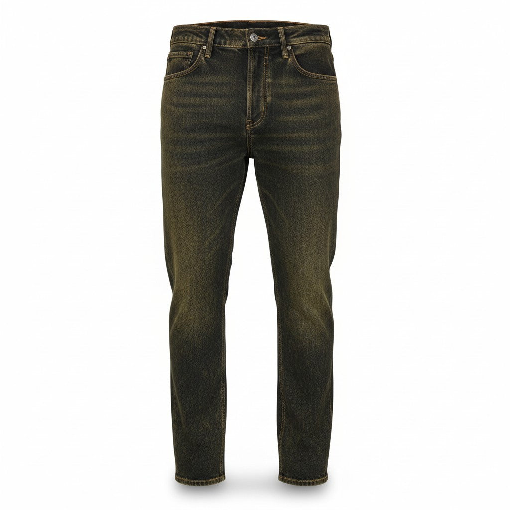 DIESEL Jifer 084WE Men's Jeans W32/L32 Black Aged Faded Tapered Ankle