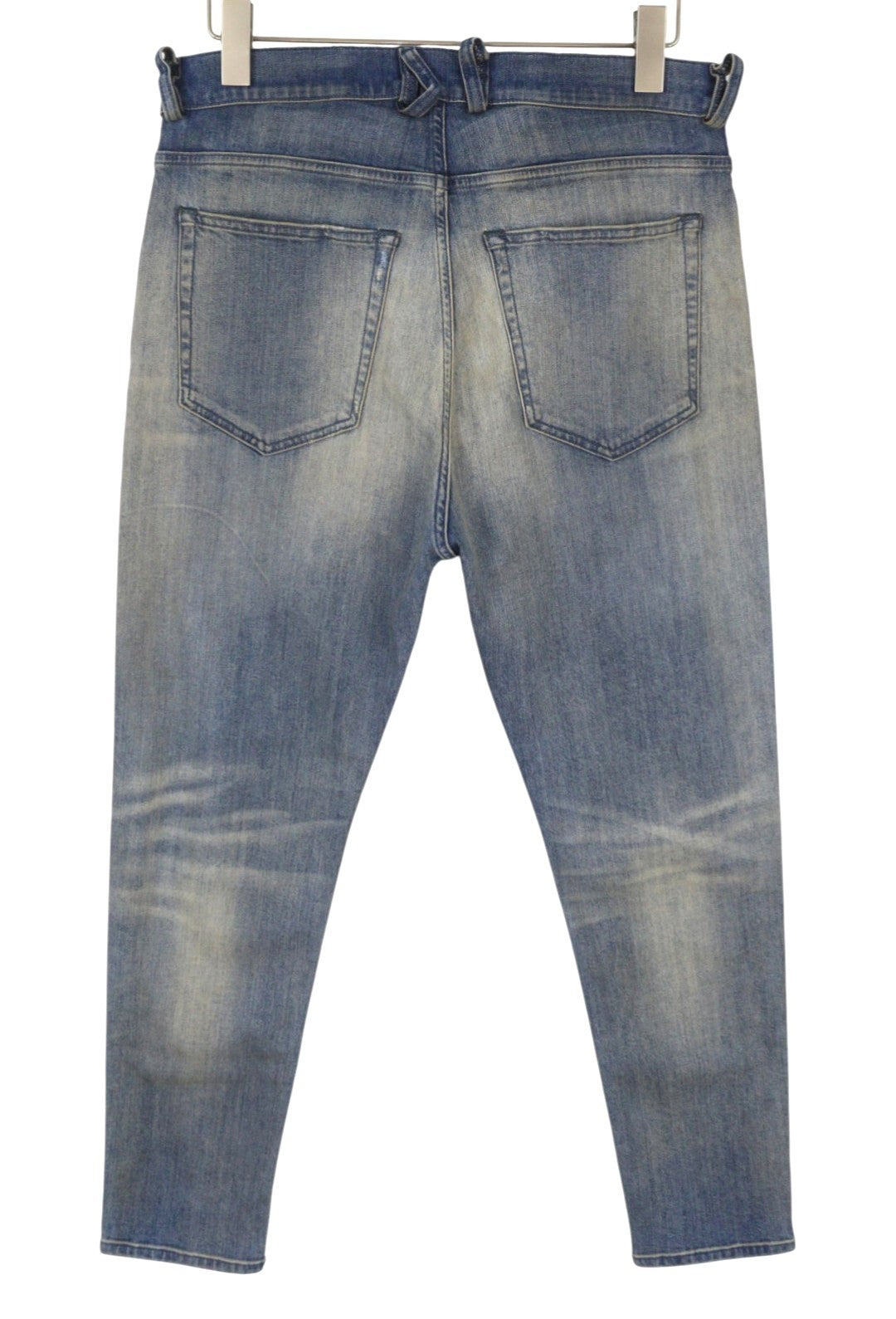 DIESEL D-Vider 084AQ Men's Jeans W30/L32 Blue Aged Distress Drop Crotch