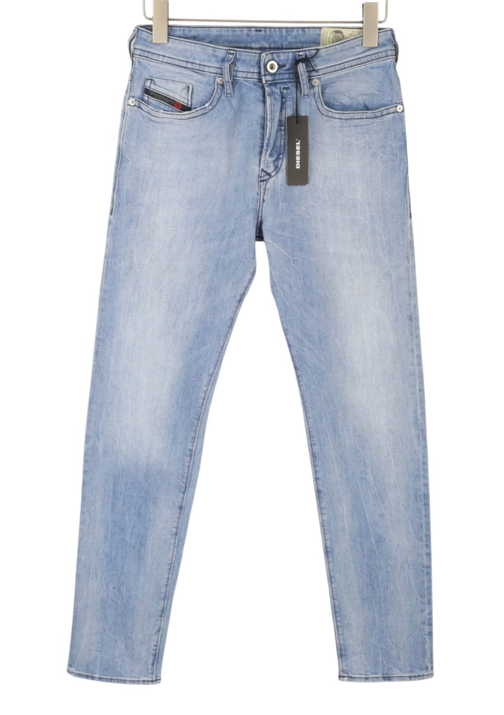 DIESEL Buster 081AL Men's Jeans W27/L32 Blue Faded Slim Tapered Stretch