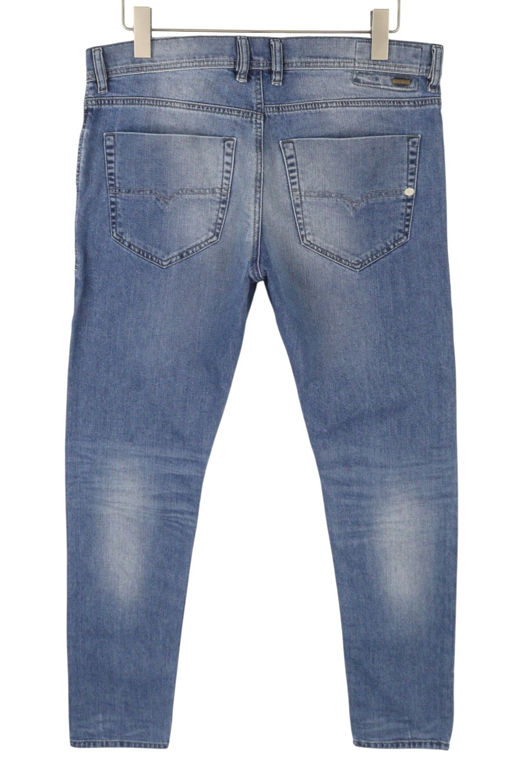 DIESEL Tepphar 0842H Men's Jeans W33/L32 Blue Slim Carrot Faded Stretch