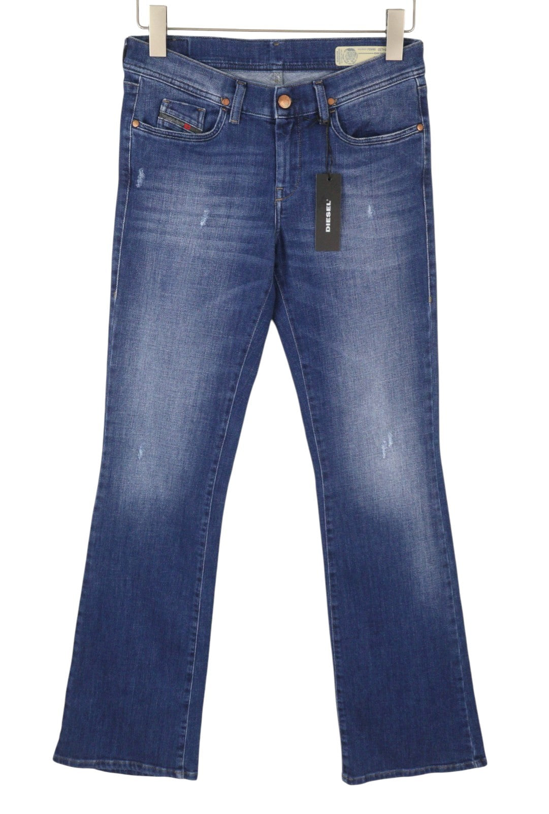 DIESEL Lowleeh 084QJ Women's Jeans W28/L32 Blue Slim Bootcut Low Waist Stretch