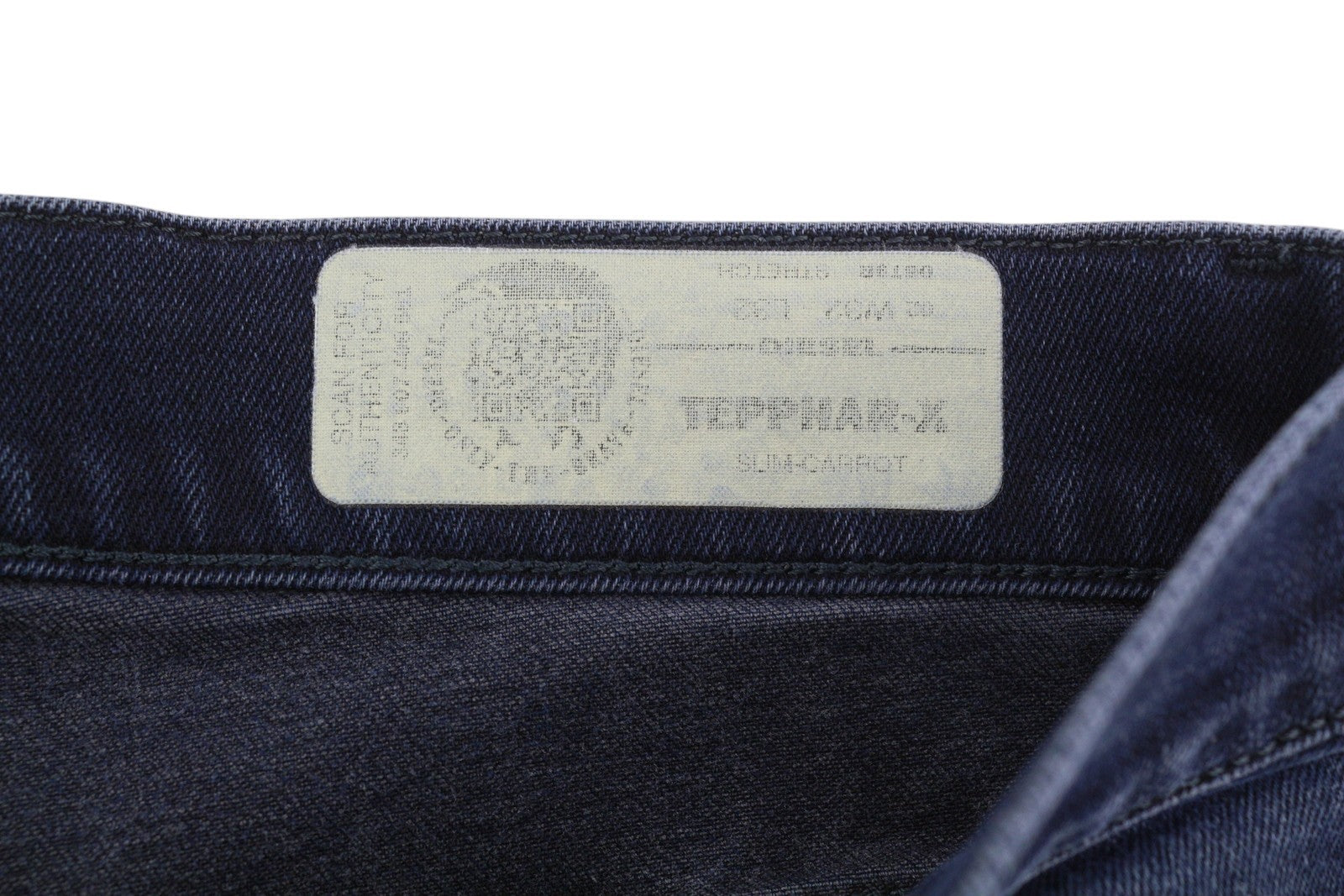 DIESEL Tepphar-X 0679R Men's Jeans W32/L32 Blue Slim Carrot Faded Stretch