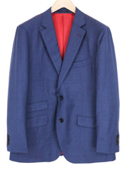 SUITSUPPLY Sienna Men's Blazer UK46S Blue Wool Super 130's Single-Breasted