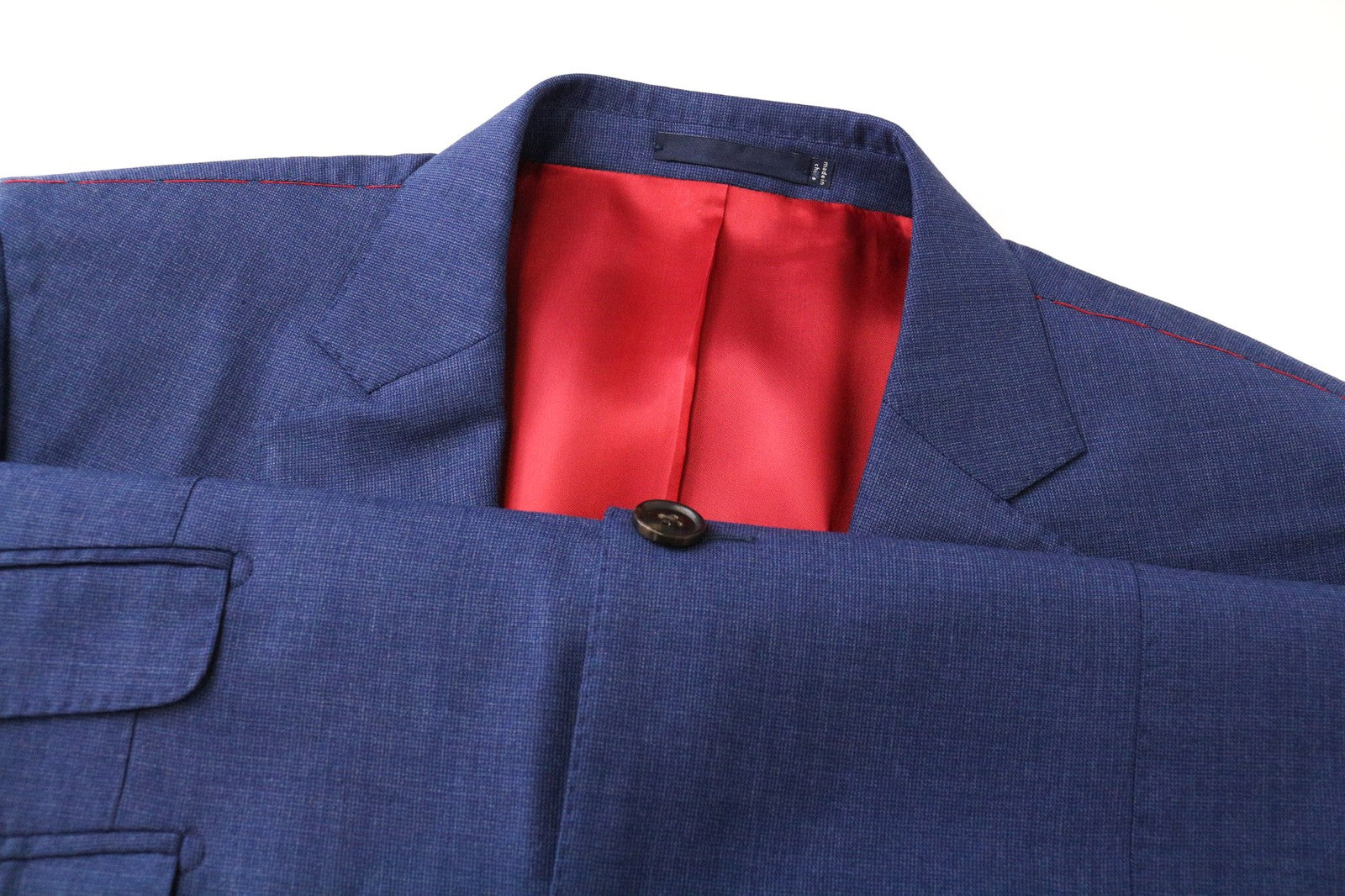 SUITSUPPLY Sienna Men's Blazer UK46S Blue Wool Super 130's Single-Breasted