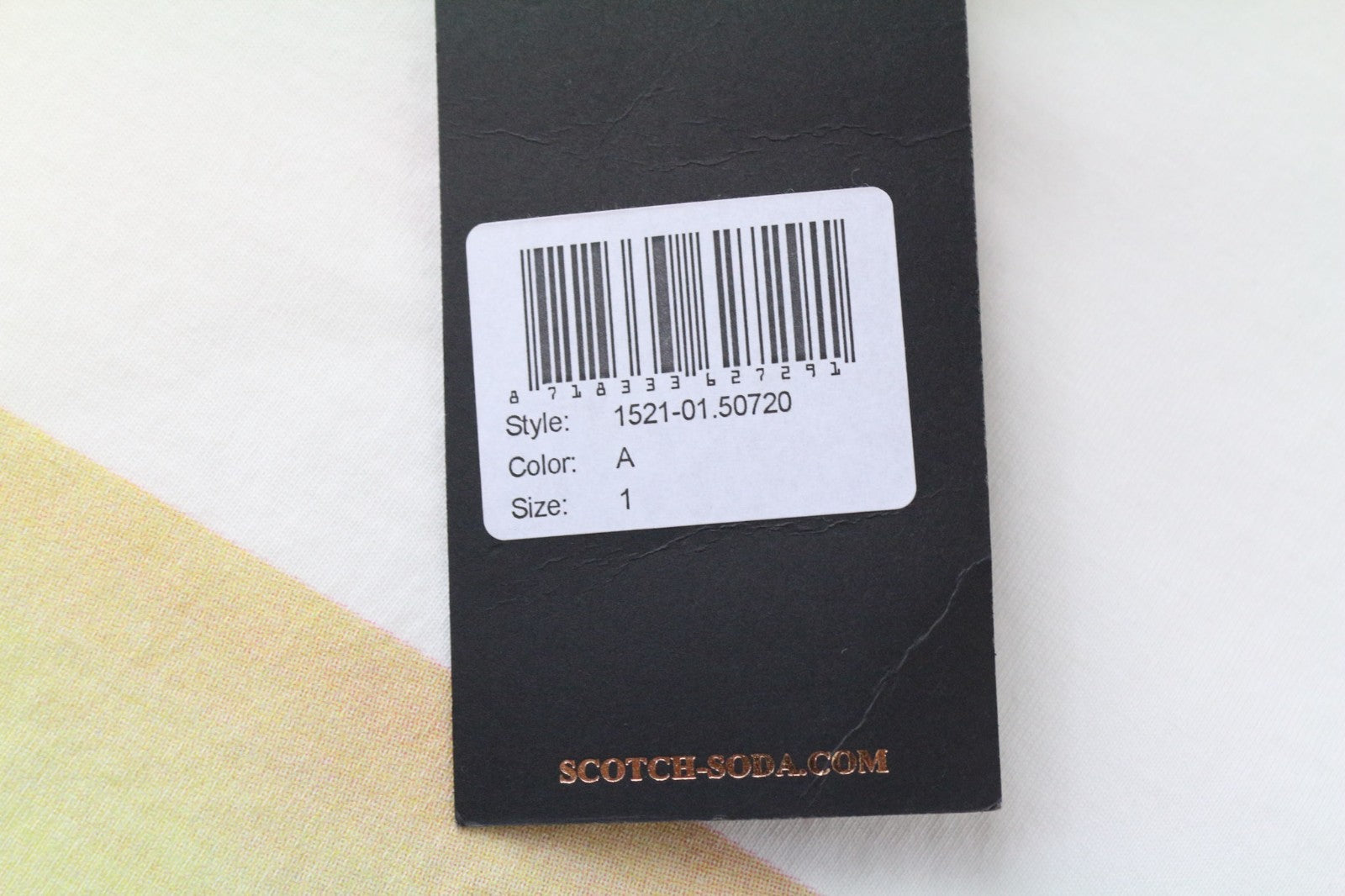 MAISON SCOTCH Women's T-Shirt S Off-White Pullover Short Sleeve Cotton Logo