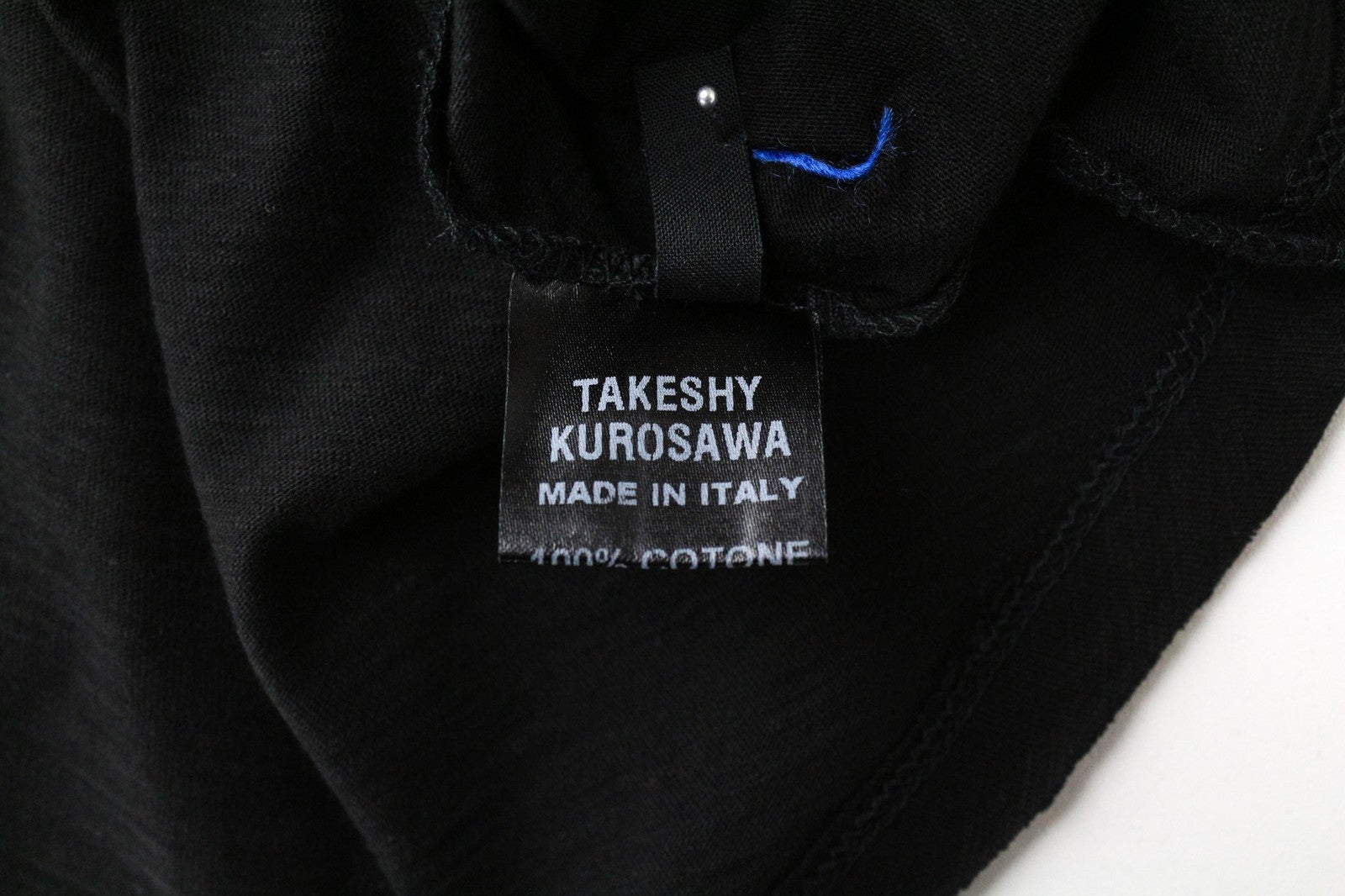 TAKESHY KUROSAWA Men's T-Shirt S Black Cotton Pullover Short Sleeve Logo