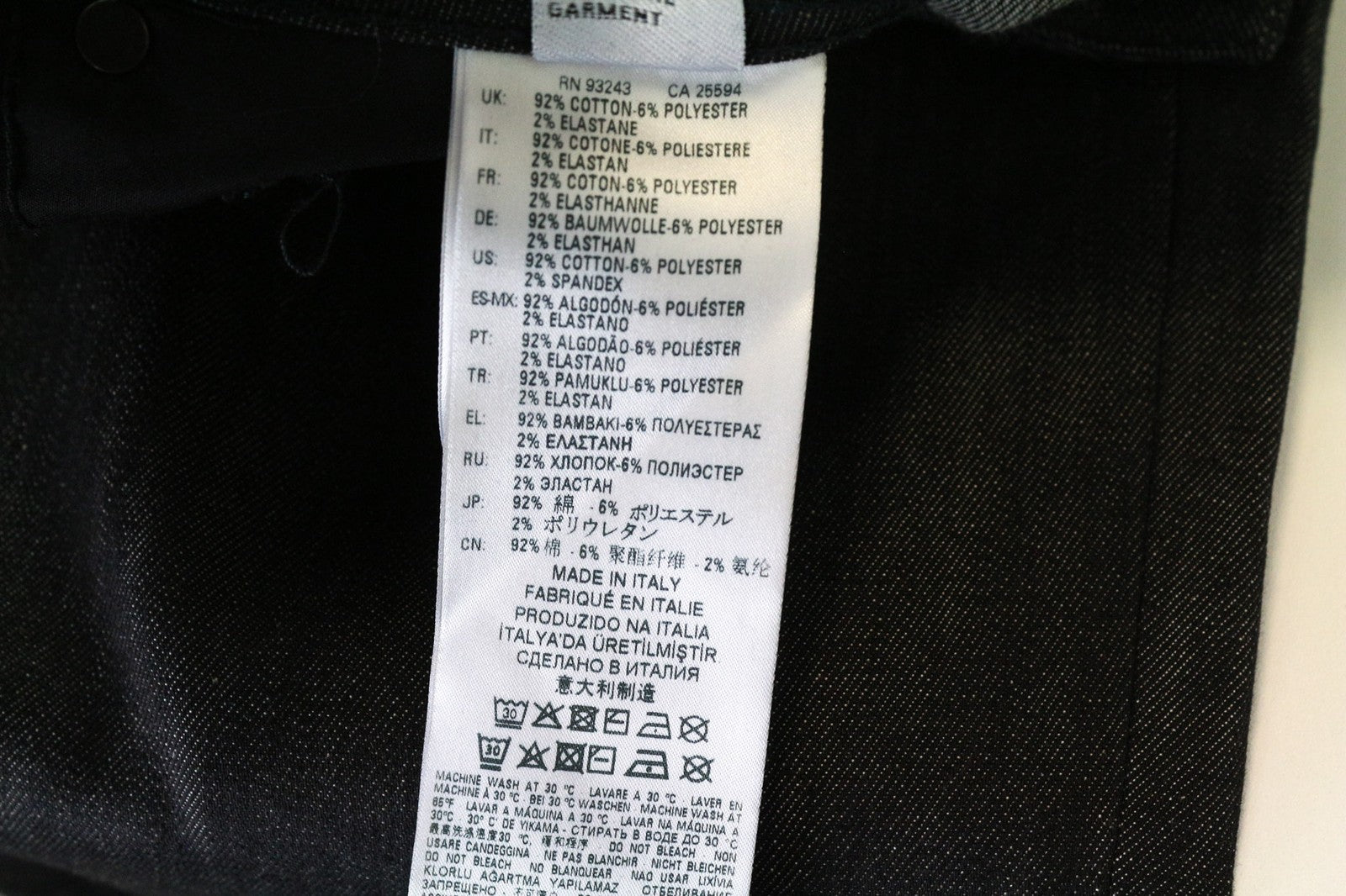 DIESEL Sleenker-X 084AT Men's Jeans W28/L32 Dark Blue Skinny Slim Stretch Cotton