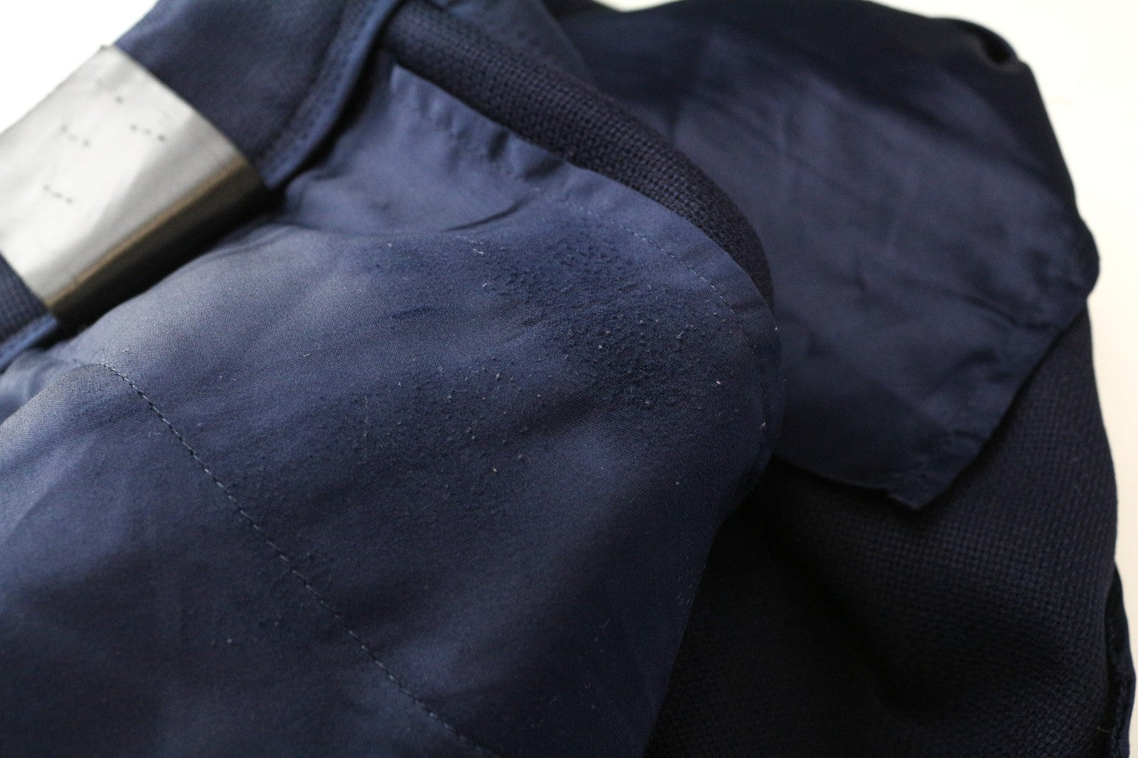 SUISTUDIO Lane Women's Trousers UK14R Blue Pleated Pure Wool Tailored Classic