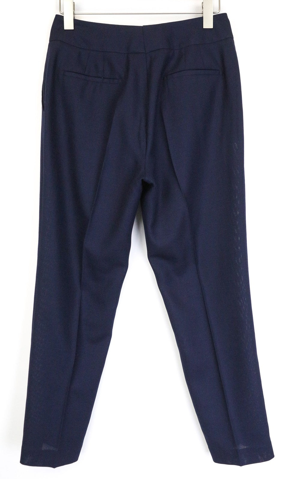 SUISTUDIO Lane Women's Trousers UK14R Blue Pleated Pure Wool Tailored Classic