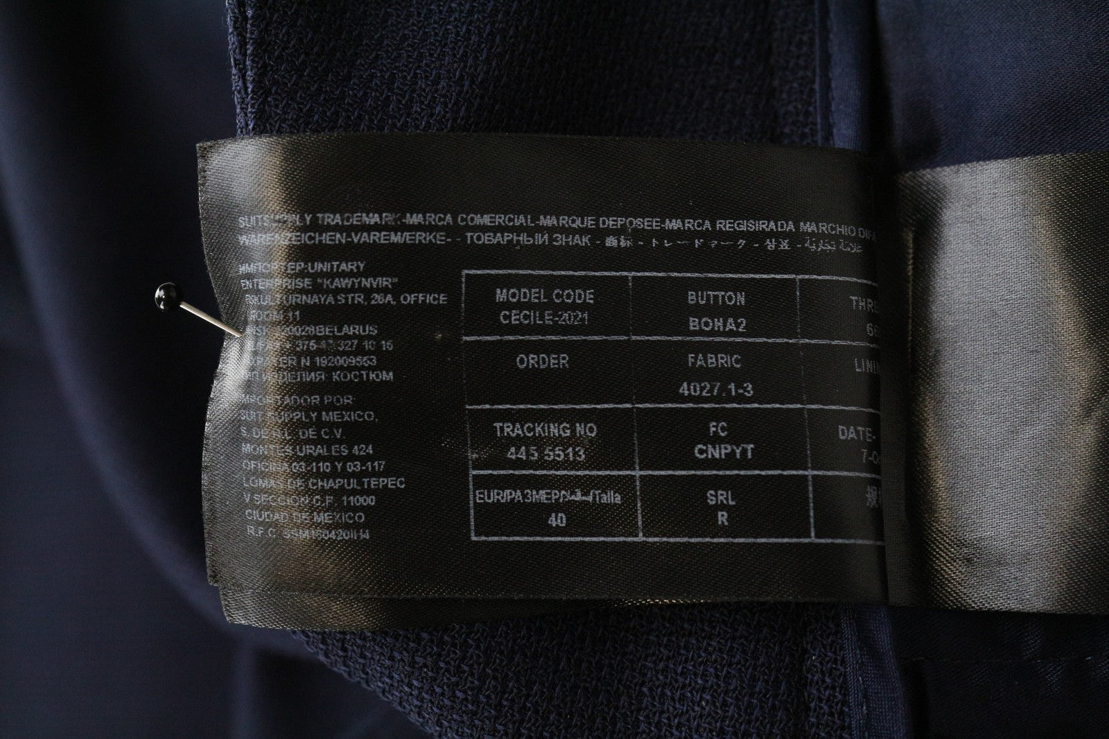 SUISTUDIO Lane Women's Trousers UK14R Blue Pleated Pure Wool Tailored Classic