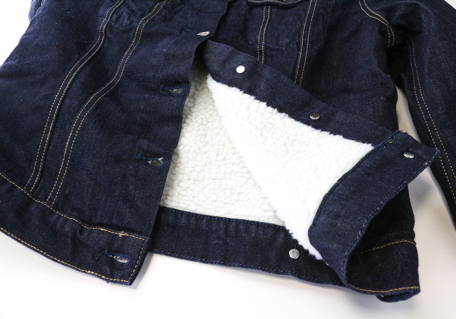 REPLAY Women's Denim Jacket M Blue Short Stretch Teddy Lined Collared Button