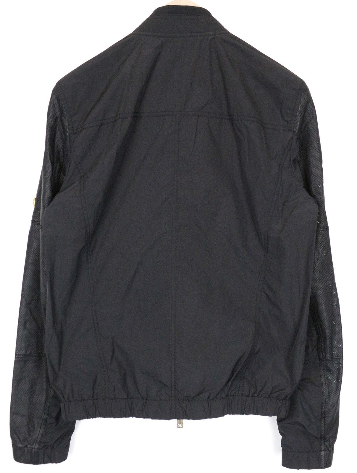 RICHMOND Men's Jacket IT48 Black Designer Bomber Lightweight Patched Classic