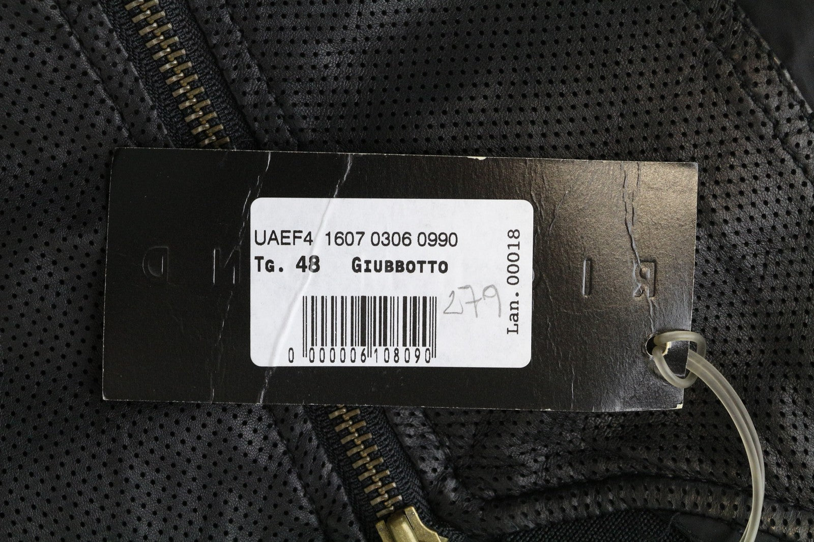 RICHMOND Men's Jacket IT48 Black Designer Bomber Lightweight Patched Classic