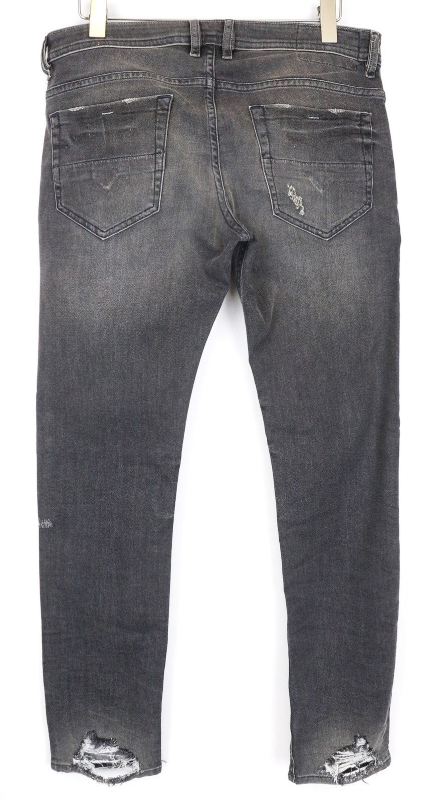 DIESEL Thommer 069DM Men's Jeans W34/L32 Grey Skinny Slim Stretch Distressed