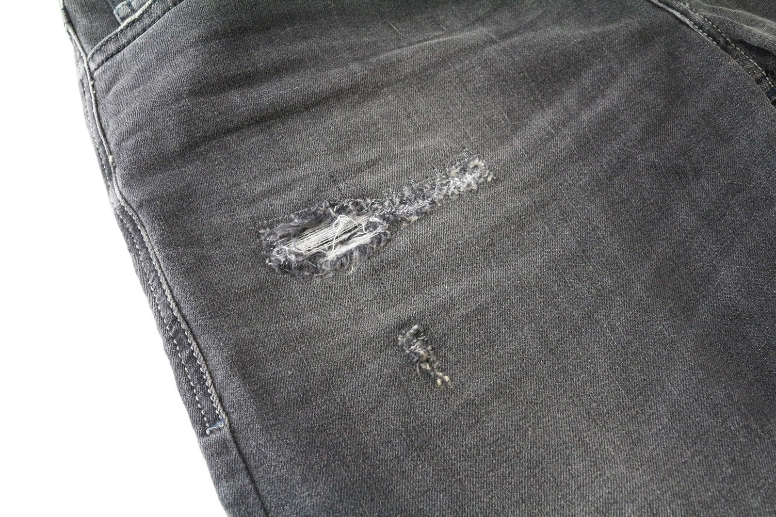 DIESEL Thommer 069DM Men's Jeans W34/L32 Grey Skinny Slim Stretch Distressed