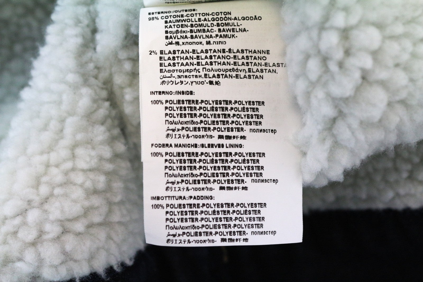 REPLAY Women's Jacket L Dark Blue Denim Cotton Faux Fur Teddy Lined Buttoned