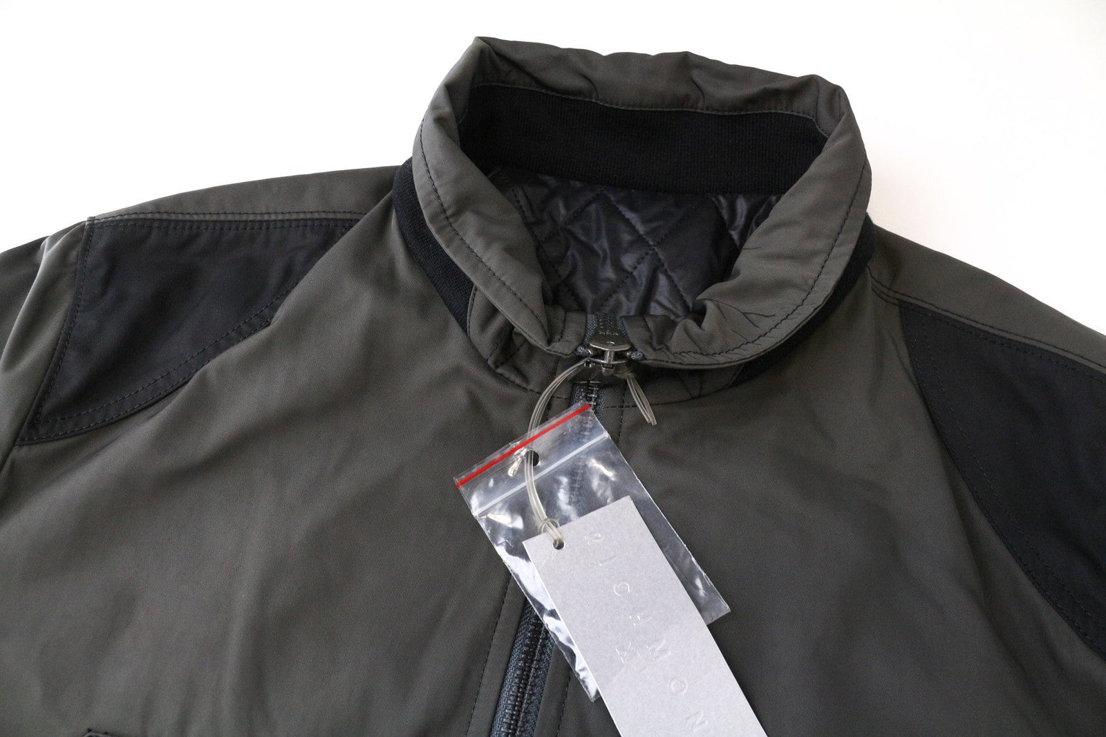 RICHMOND Men's Jacket 54 Grey Brown Lined Single-Breasted Zipped Pocketed