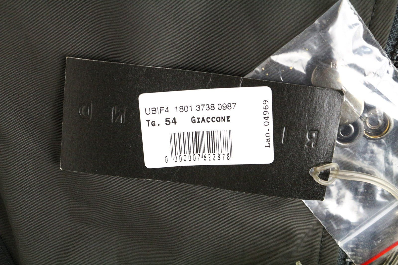 RICHMOND Men's Jacket 54 Grey Brown Lined Single-Breasted Zipped Pocketed