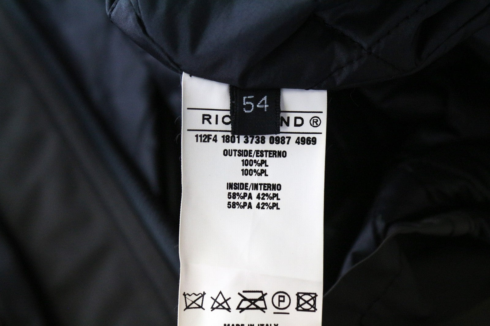 RICHMOND Men's Jacket 54 Grey Brown Lined Single-Breasted Zipped Pocketed