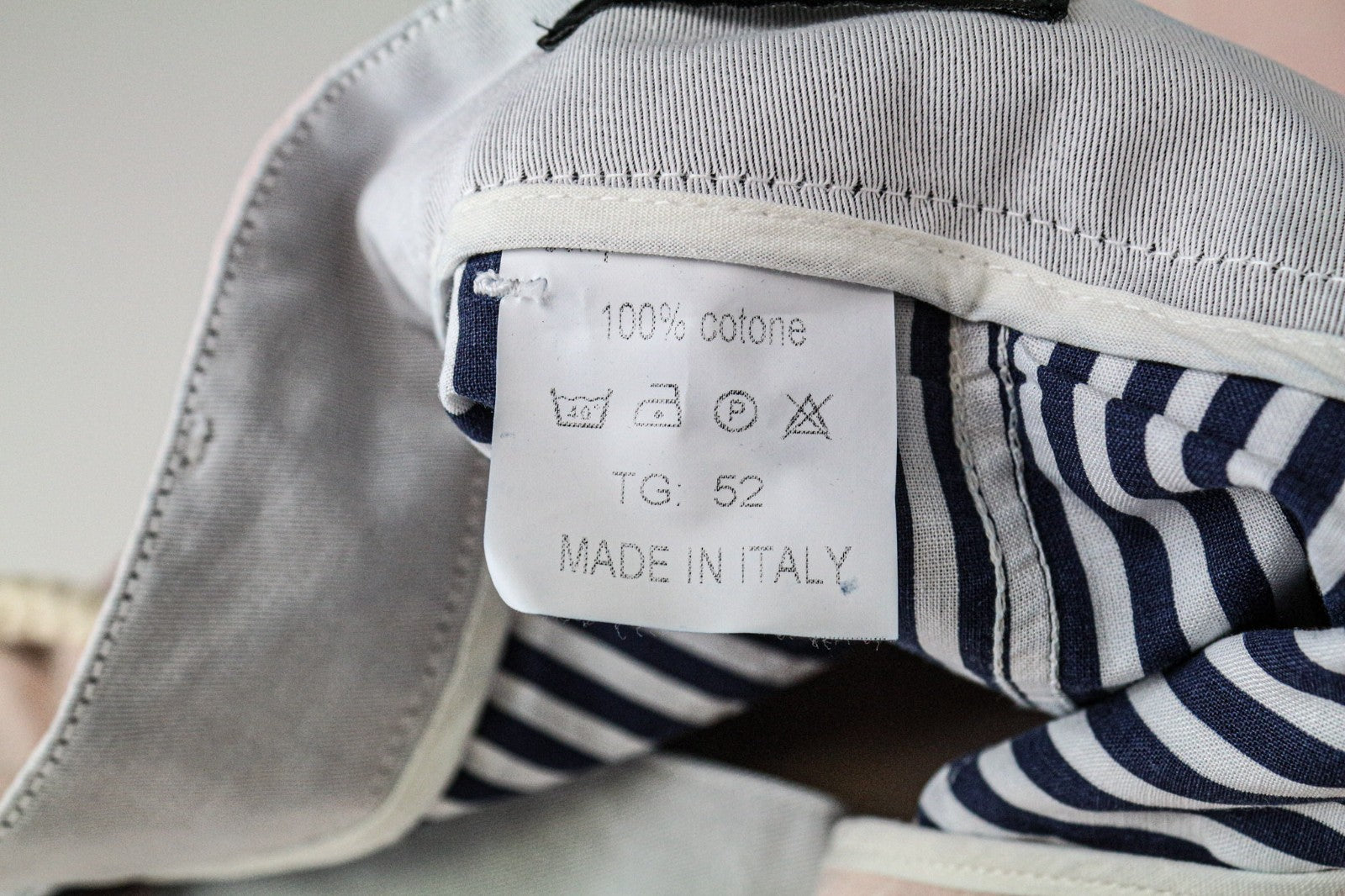 VKING Men's Shorts 52 Pink Summer Cotton Belted Pleated Pattern Turn-Up