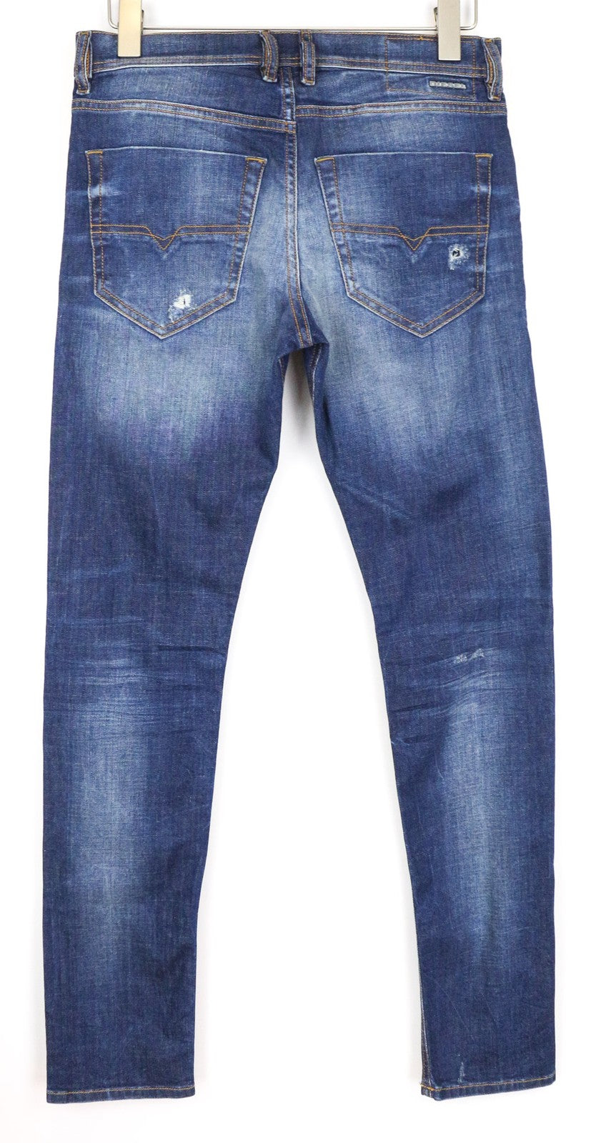 DIESEL Tepphar 084TX Men's Jeans W28/L32 Blue Slim Carrot Stretch Cotton Ripped