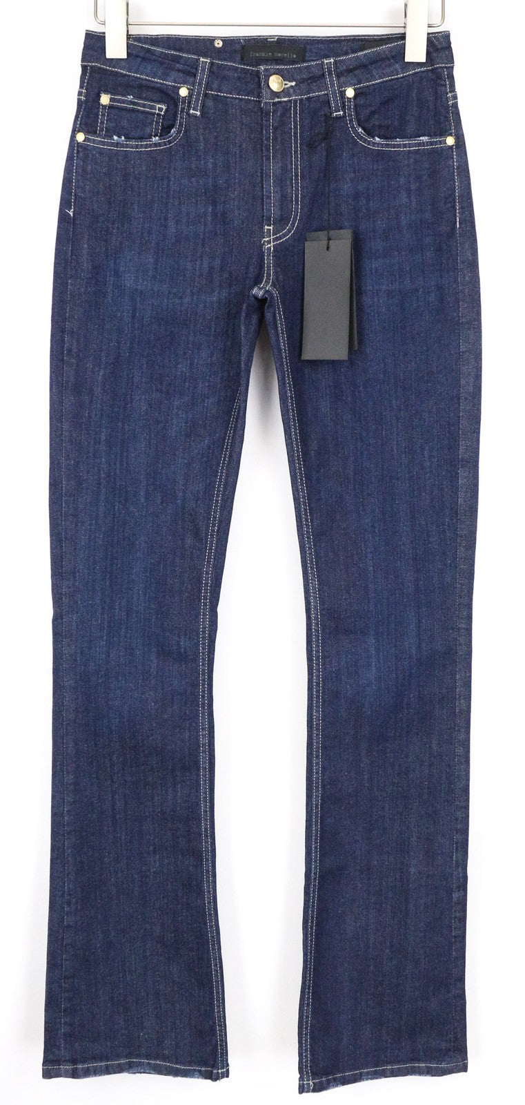 FRANKIE MORELLO Ariadne Women's Jeans W27 Blue Stretch Cotton Bootcut Classic