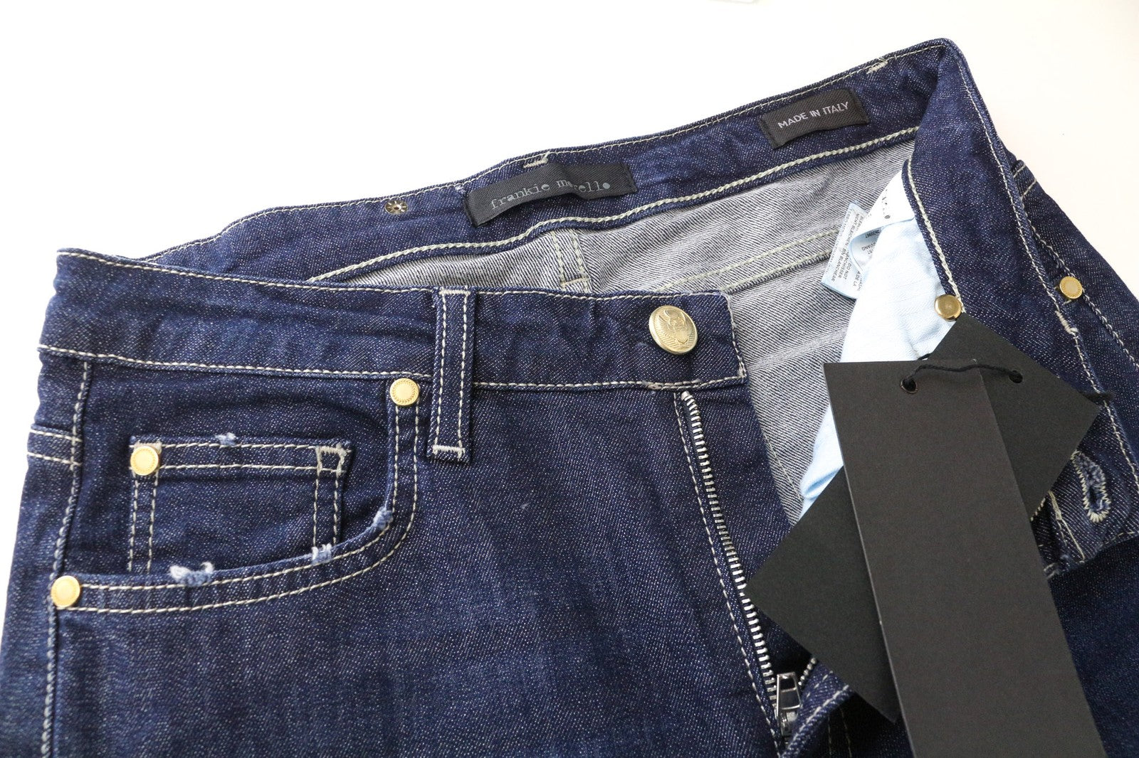 FRANKIE MORELLO Ariadne Women's Jeans W27 Blue Stretch Cotton Bootcut Classic