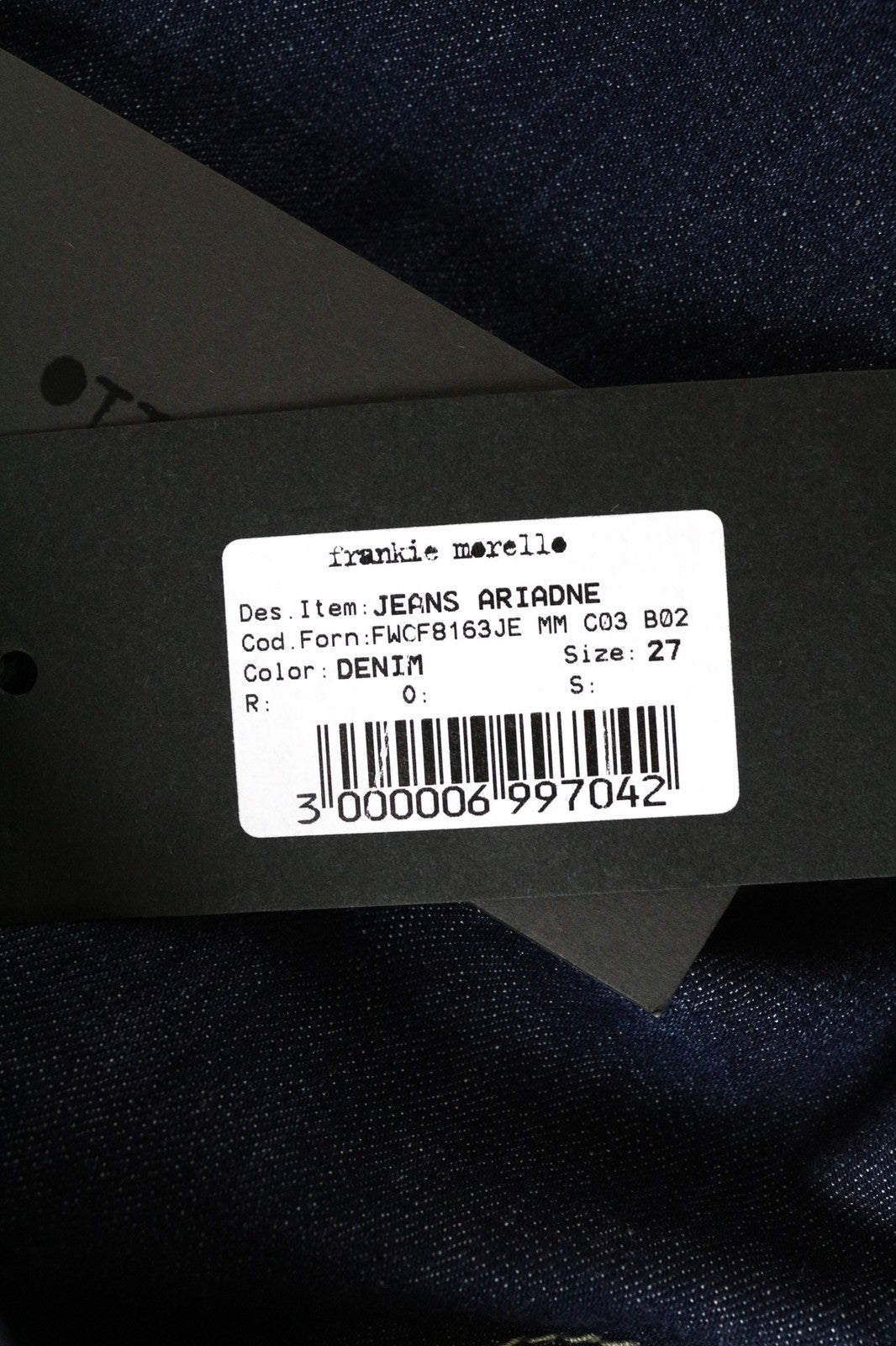 FRANKIE MORELLO Ariadne Women's Jeans W27 Blue Stretch Cotton Bootcut Classic