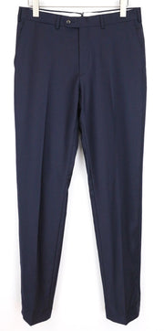 SUITSUPPLY Brescia Men's Trousers UK40L Navy Pleated Wool Lined Classic Fit
