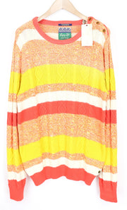 SCOTCH & SODA Ams Couture Men's Jumper L Orange Cotton Knit Long Sleeve