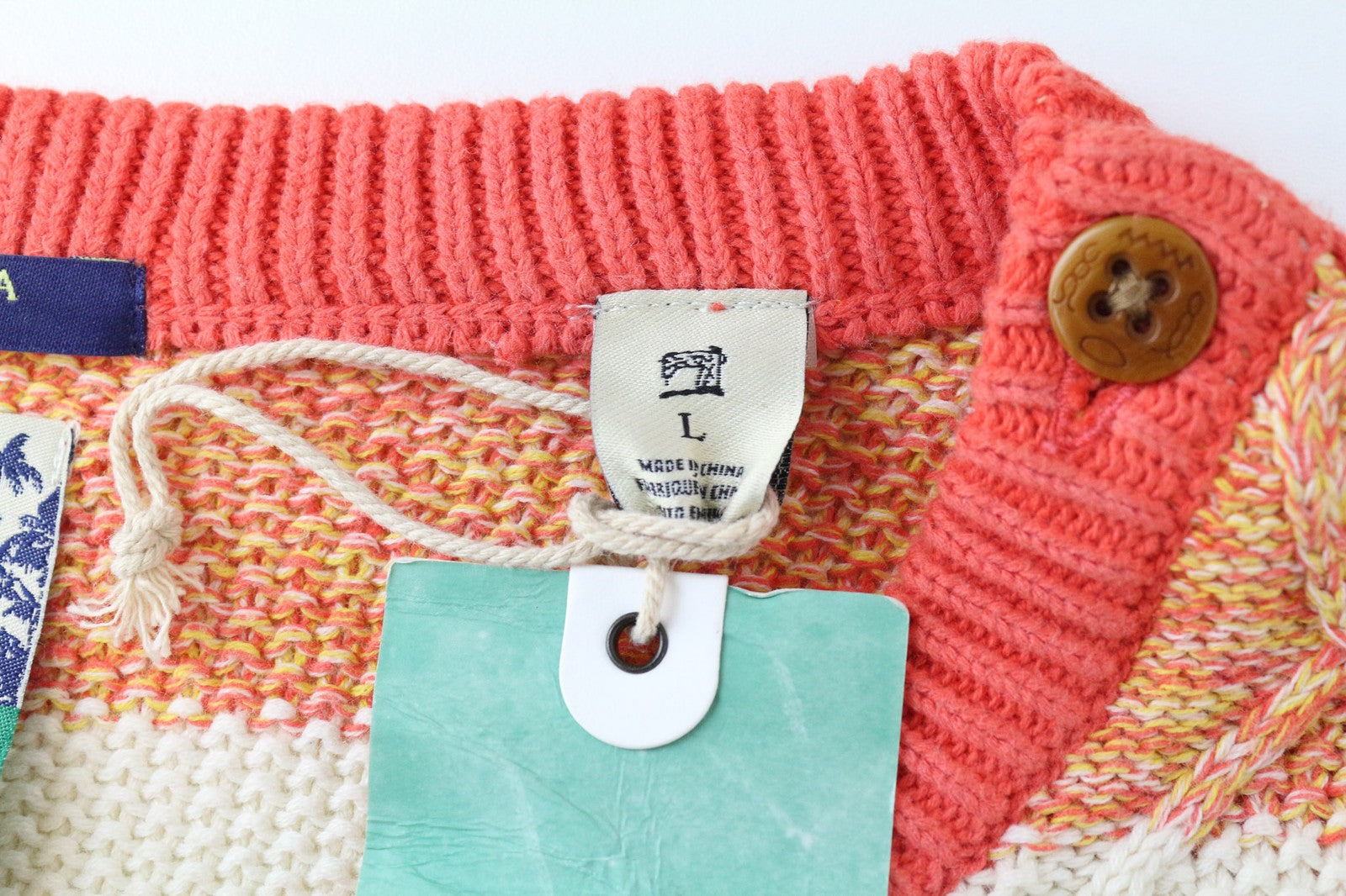 SCOTCH & SODA Ams Couture Men's Jumper L Orange Cotton Knit Long Sleeve