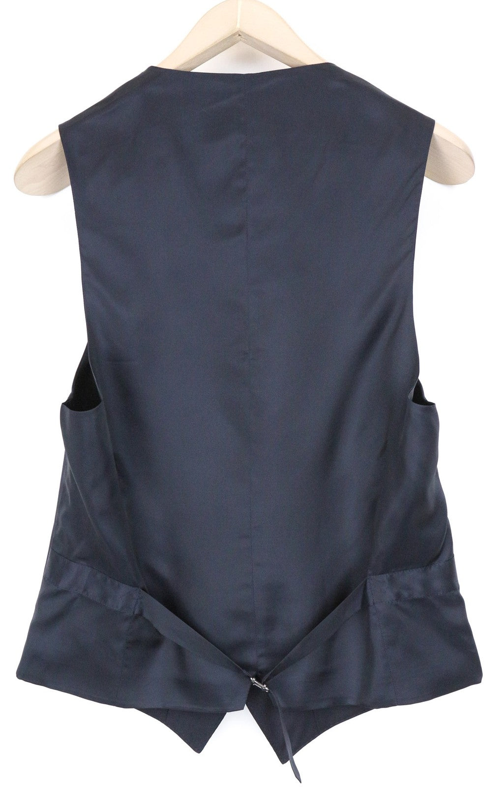 SUITSUPPLY Ferrara Men's Waistcoat UK36R Navy Blue Wool Lined Single-Breasted