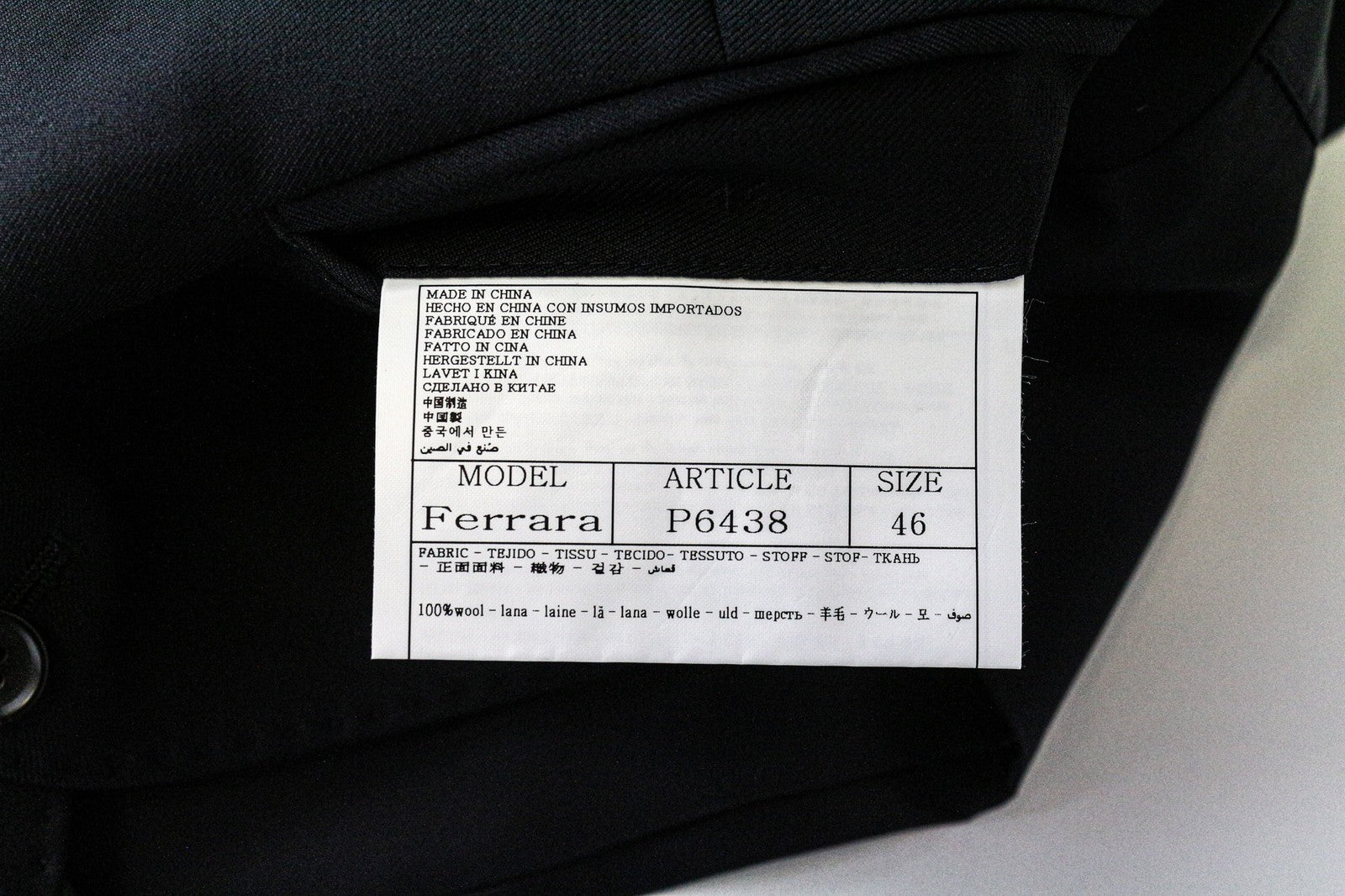 SUITSUPPLY Ferrara Men's Waistcoat UK36R Navy Blue Wool Lined Single-Breasted