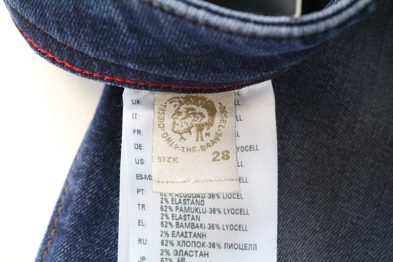 DIESEL Buster 084NS Men's Jeans W28/L32 Blue Slim Tapered Regular Fit Stretch