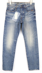 G-STAR RAW Stean Men's Jeans W29/L32 Blue Buttoned Tapered Non-Stretch Aged Look