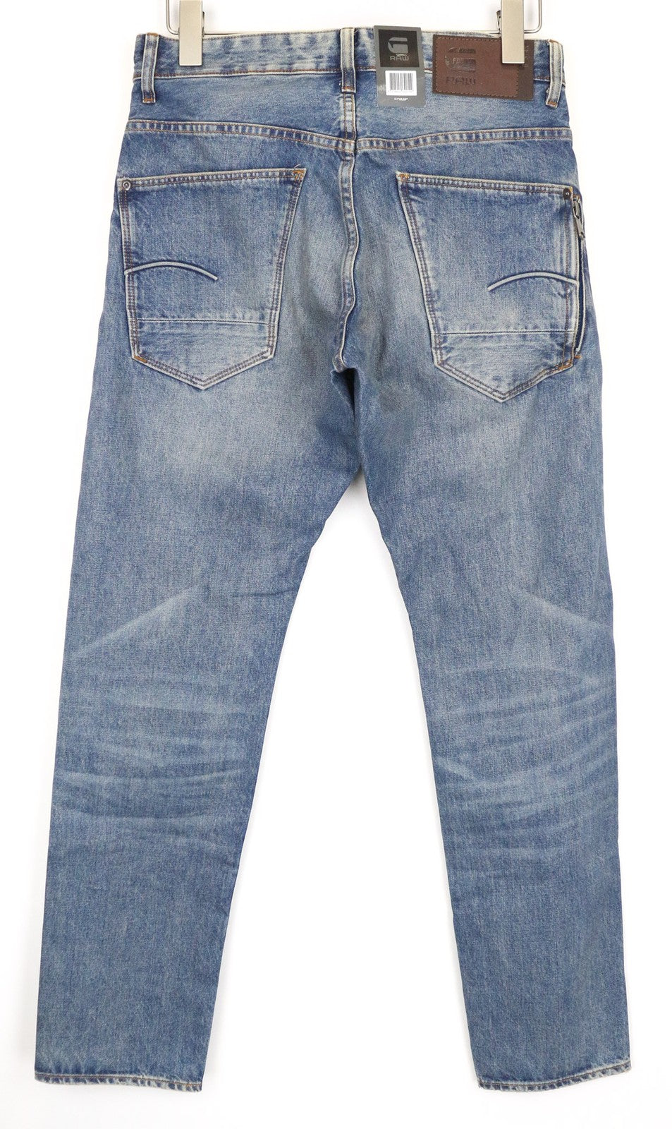 G-STAR RAW Stean Men's Jeans W29/L32 Blue Buttoned Tapered Non-Stretch Aged Look
