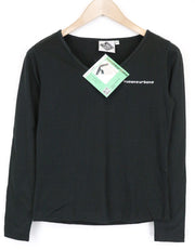 TUCANO URBANO T-TU Lady Women's T-Shirt M Black Reflective V-Neck Scooter