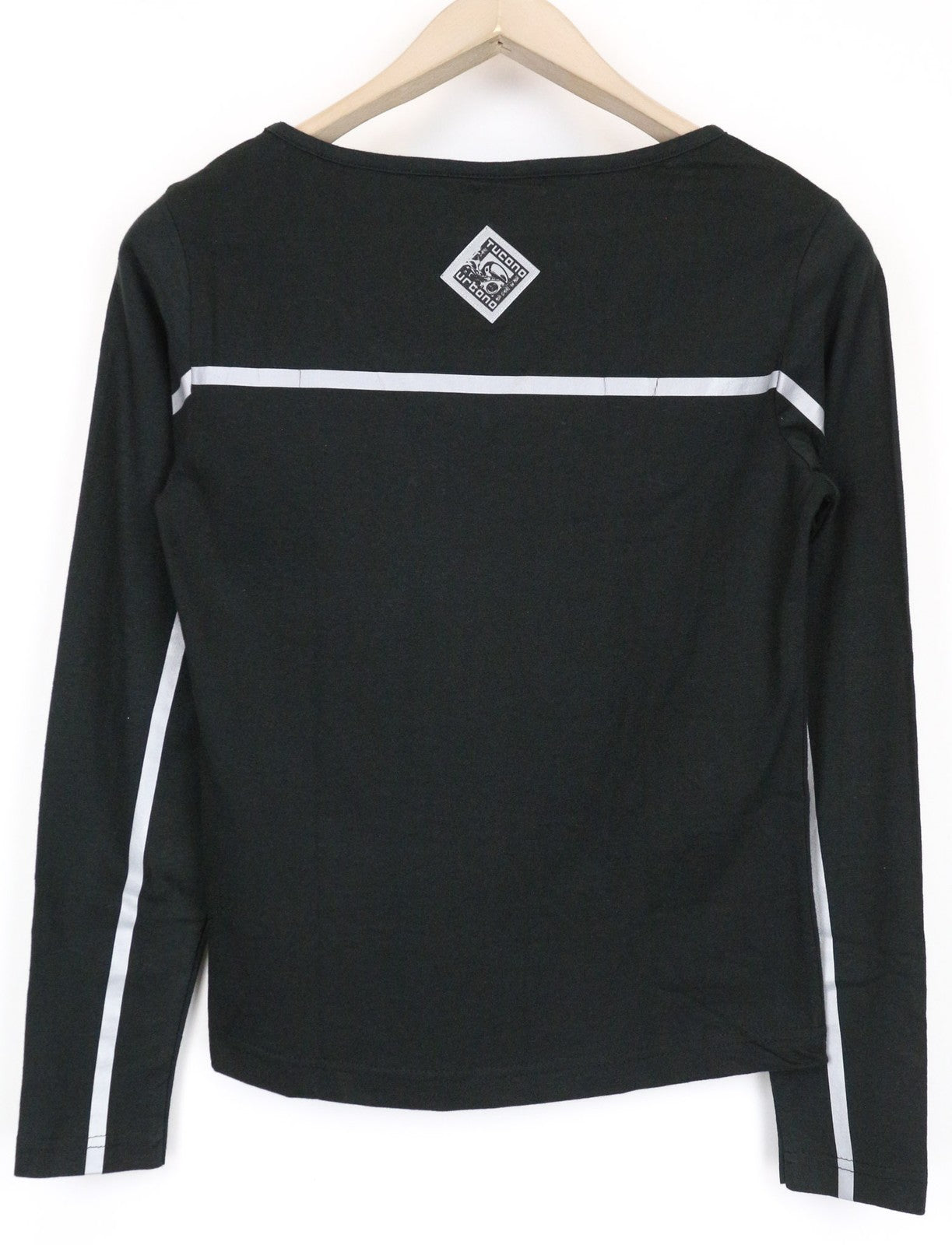TUCANO URBANO T-TU Lady Women's T-Shirt XS Black Reflective V-Neck Motorcycle