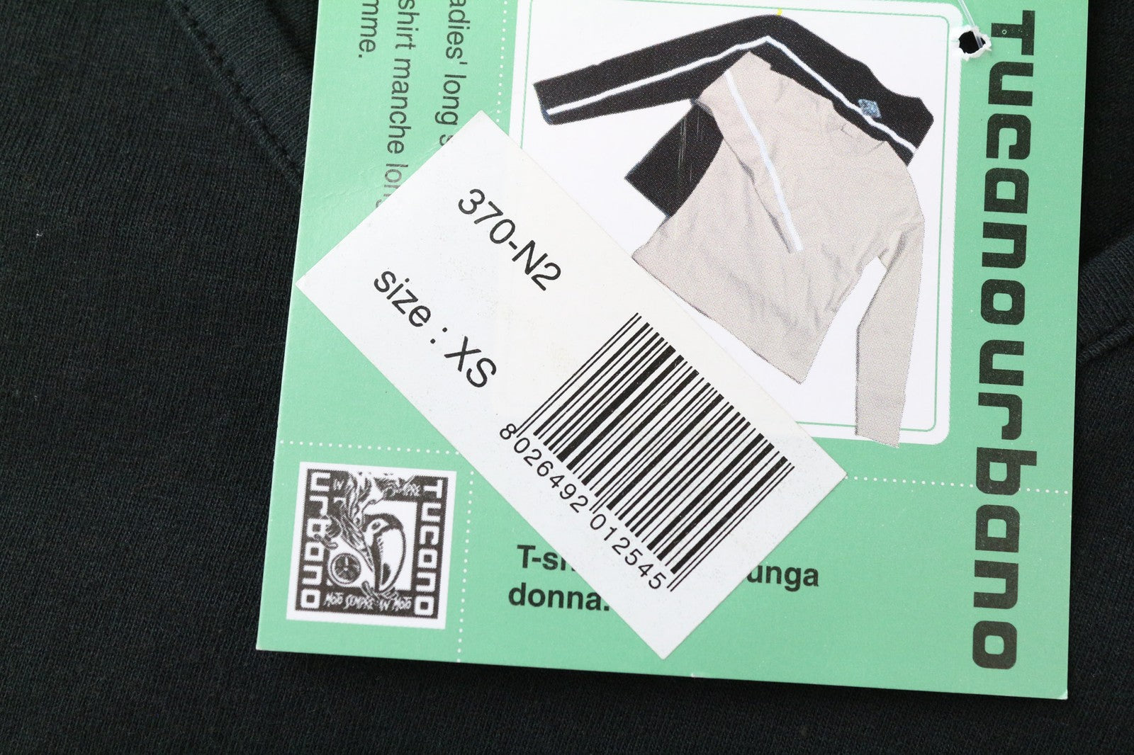 TUCANO URBANO T-TU Lady Women's T-Shirt XS Black Reflective V-Neck Motorcycle