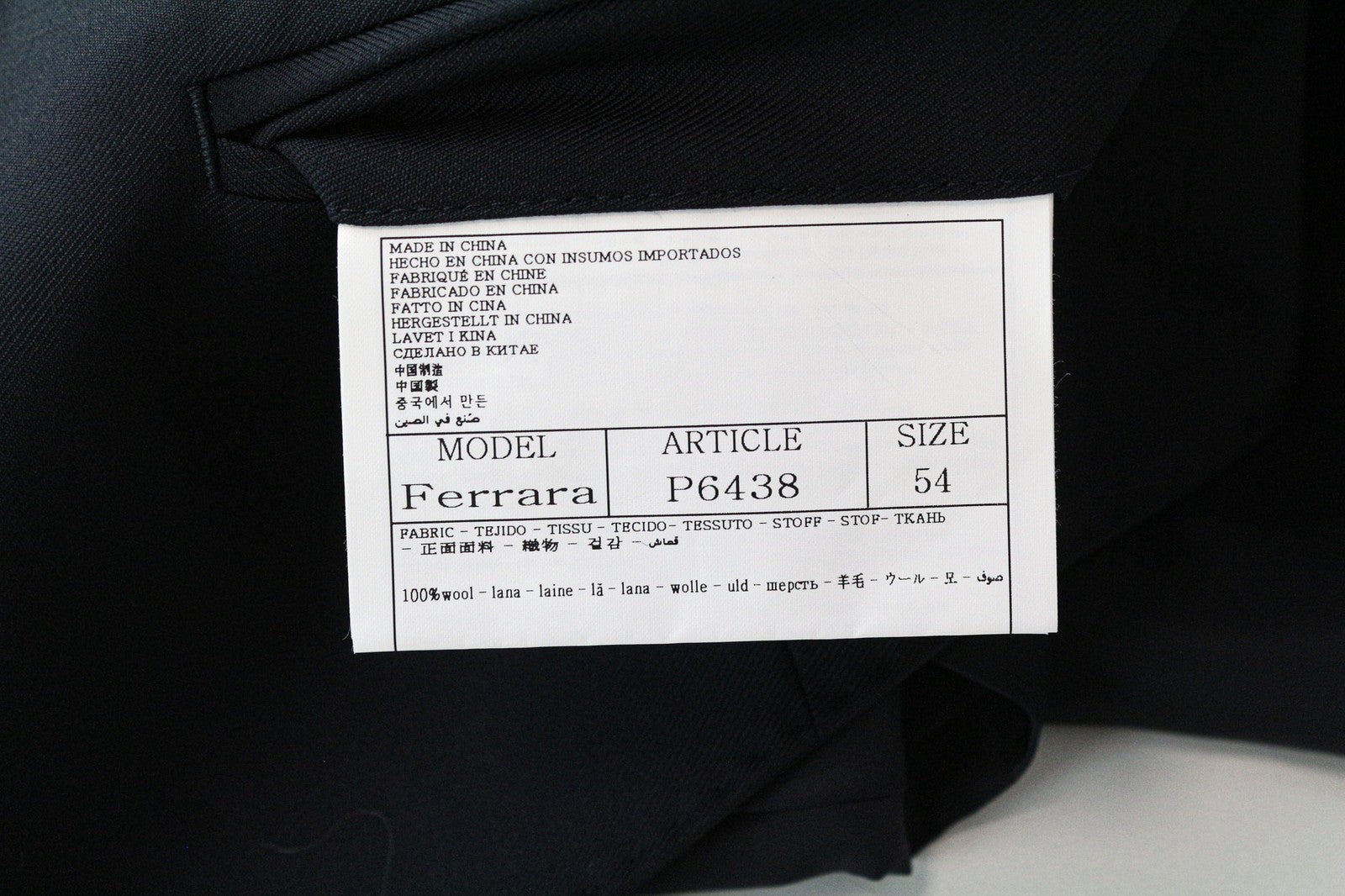 SUITSUPPLY Ferrara Men's Waistcoat UK44R Blue Slim Pure Wool V-Neck Twill Formal