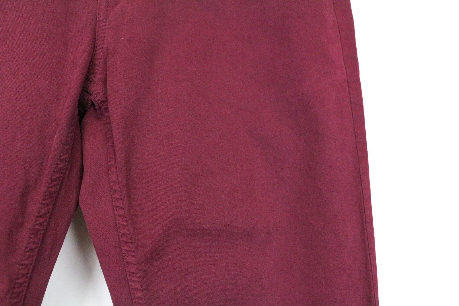 RICHMOND Punk Women's Trousers 28 Purple Slim Stretch Cotton Flat Front Casual