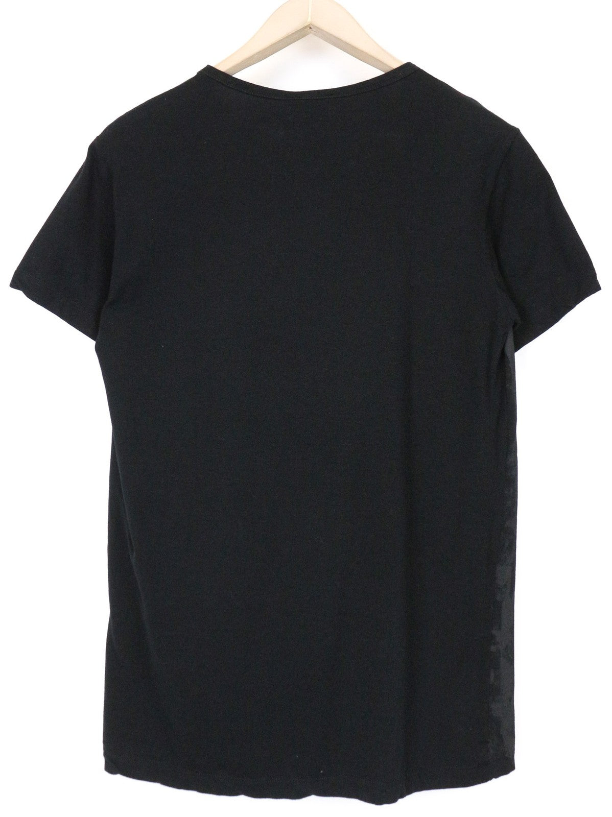 RICHMOND Men's T-Shirt L Black Logo Cotton Stretch Short Sleeve Pullover